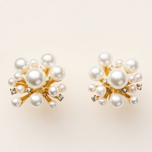 Kate Spade NY X Target Pearl Gold Cluster Stud Earrings - Picture 2 of 6